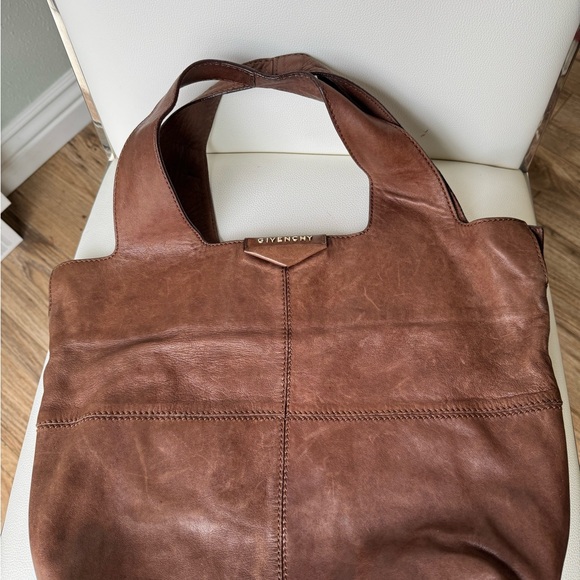 Givenchy Brown Leather Shoulder/Tote Bag - Picture 1 of 13